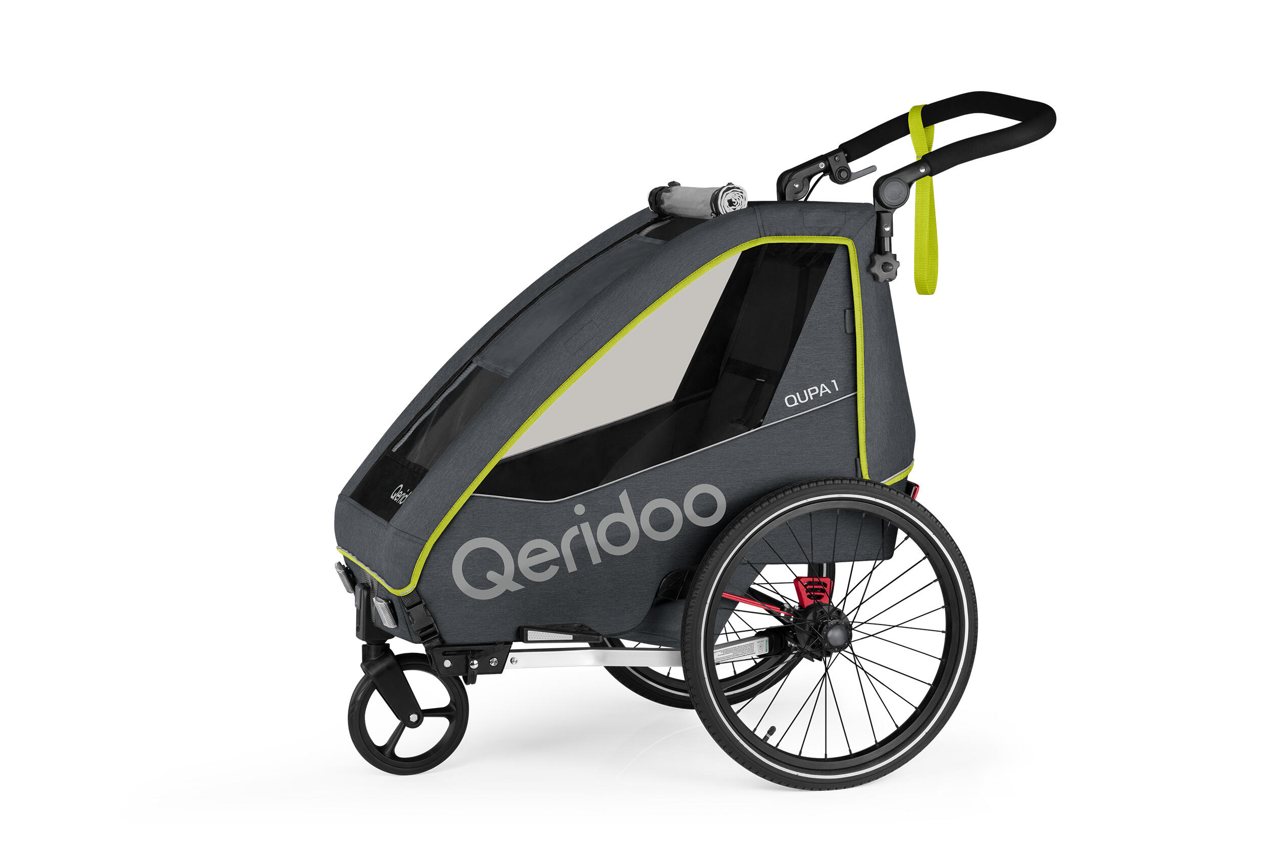 QERIDOO Qeridoo Fahrradanhänger QUPA 1 Lime