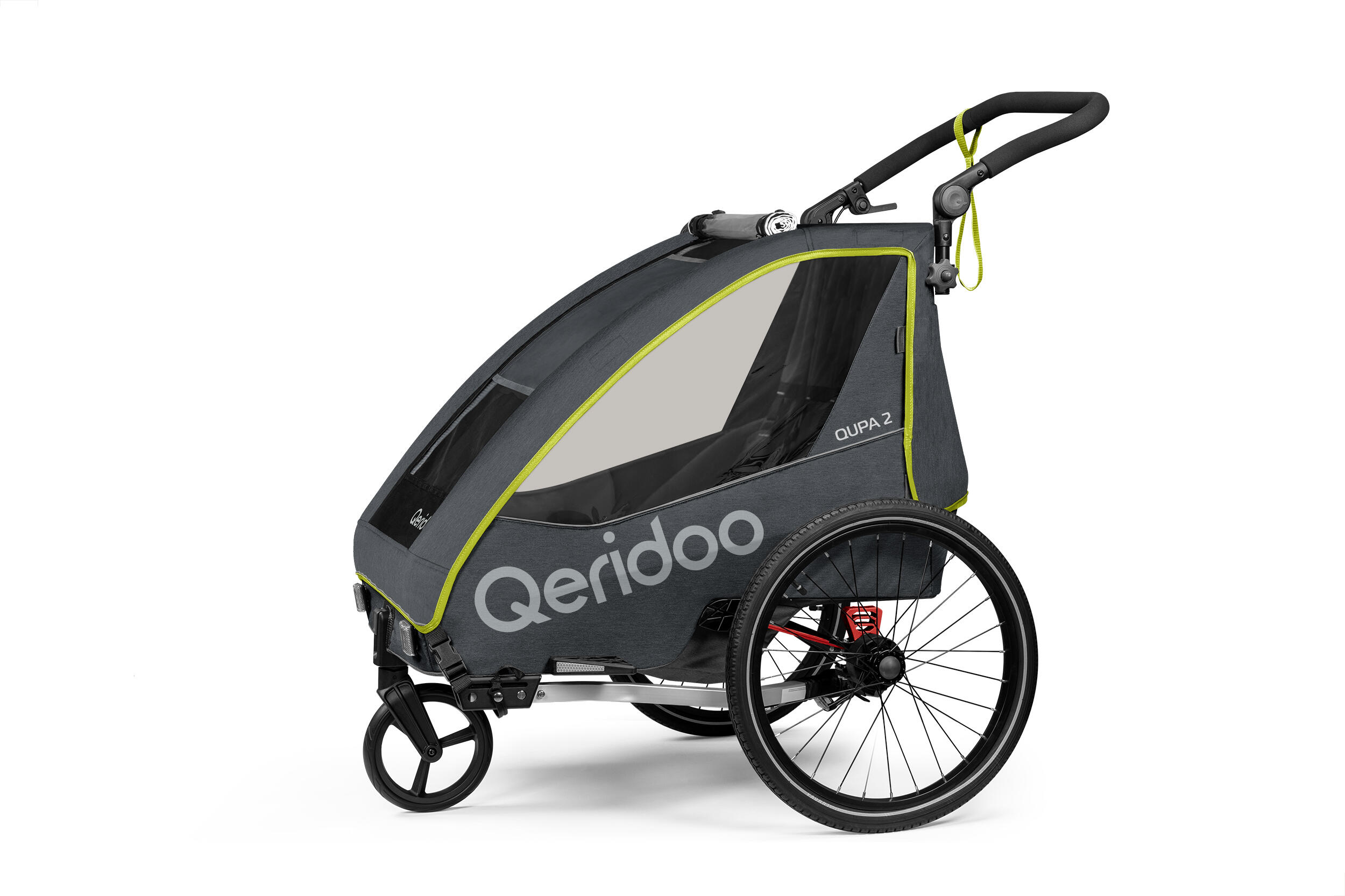 QERIDOO Qeridoo Fahrradanhänger QUPA 2 Lime