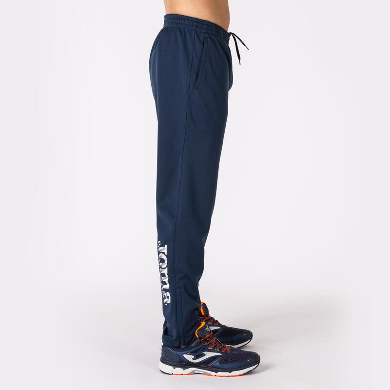 Pantaloni lungi cardați bleumarin S