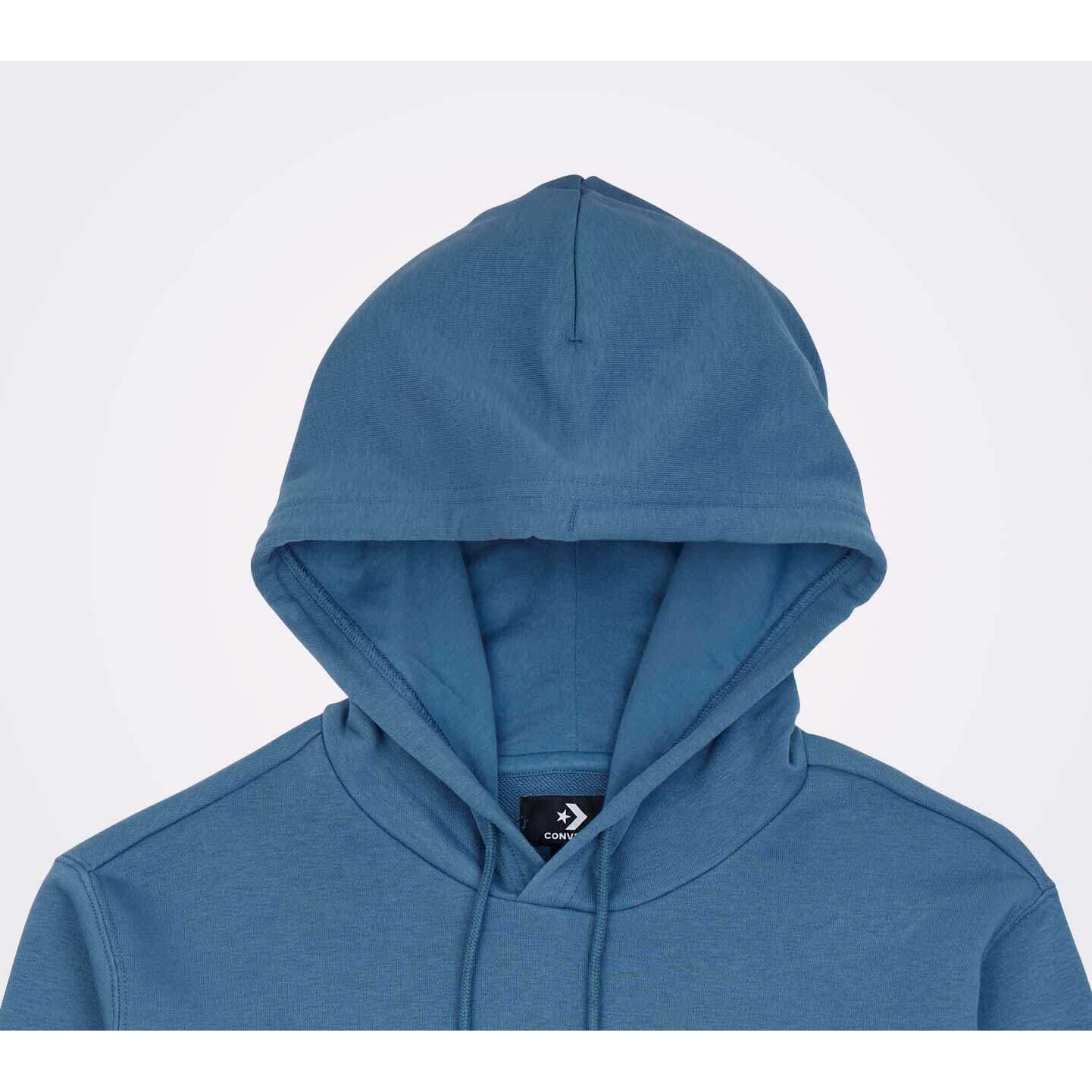 Capot Converse Hoodie Converse Star Chevron Azul, Bleu, Unisexe 3/4