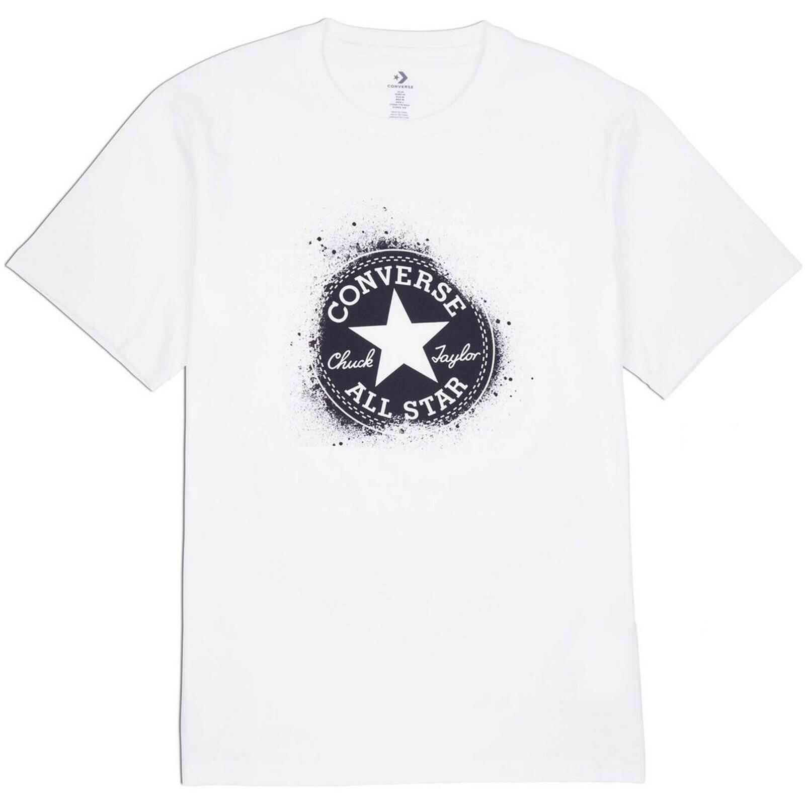 T-shirt converse spray paint tee, branco, unissex