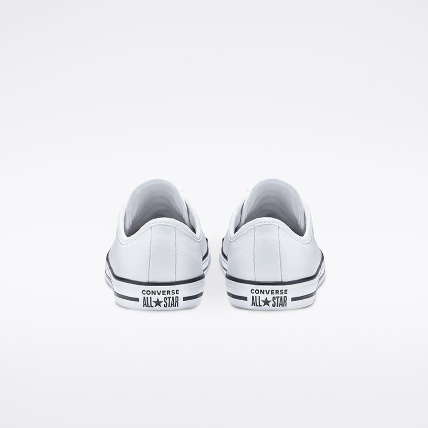 Baskets Converse Chuck Taylor All Star Dainty Leather Low, Blanc, Unisexe 4/5