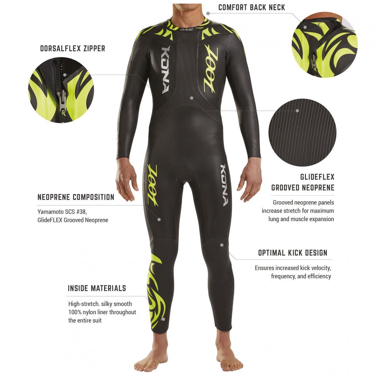 Neopreno Neopreno de Kona para hombres con bolsa ZOOT 4/7