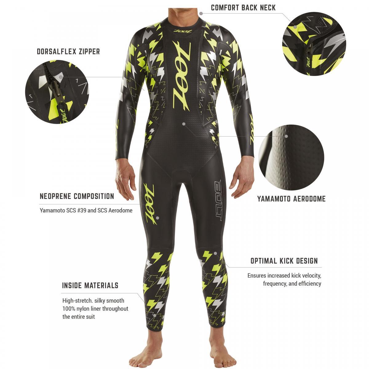 Neopreno Neopreno de Men Bolt con bolsa ZOOT 3/7