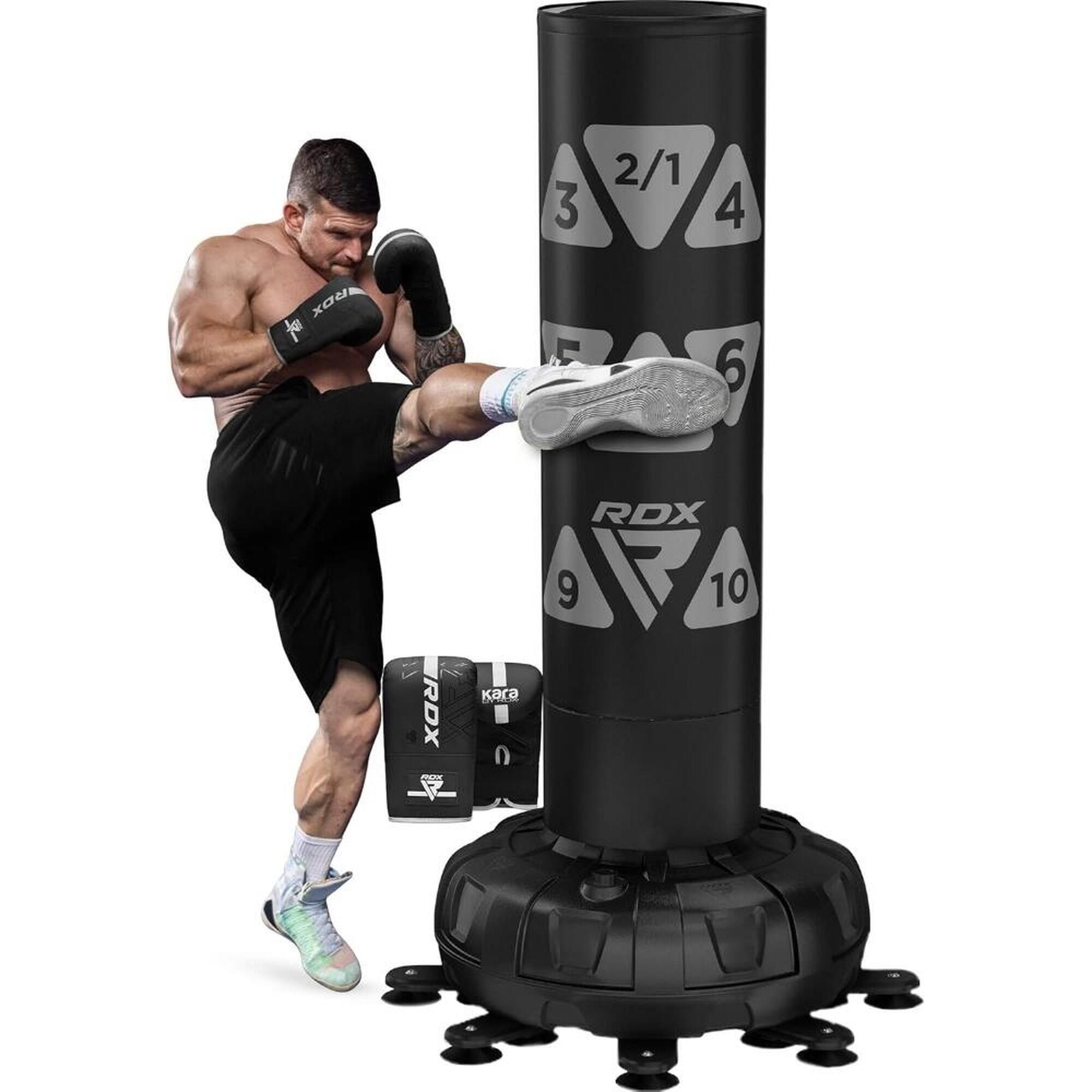 RDX SPORTS Volně stojící terčový boxovací pytel KT Ronin F6 s rukavicemi