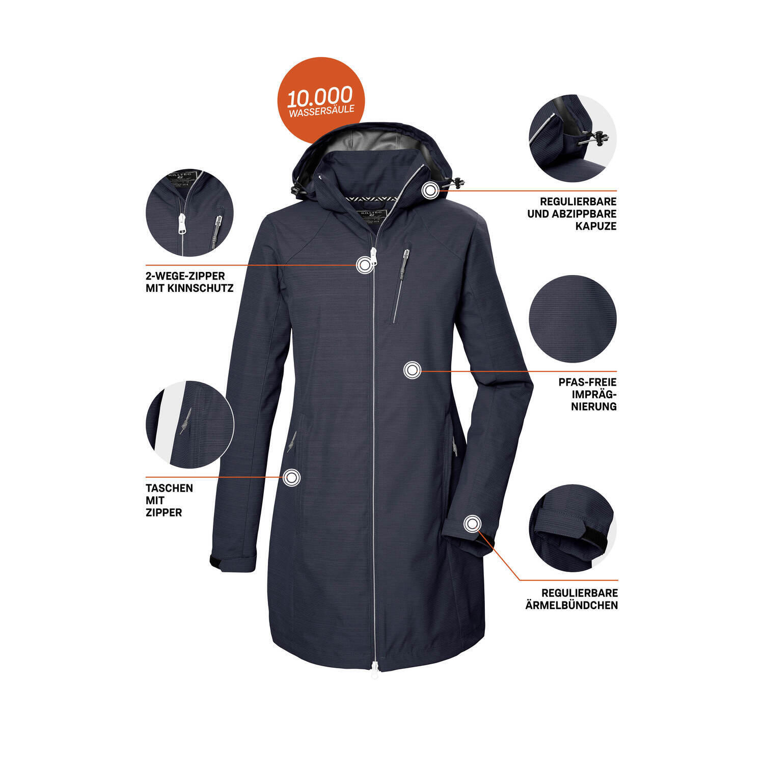 Damen Softshellparka KOS 57 6/7