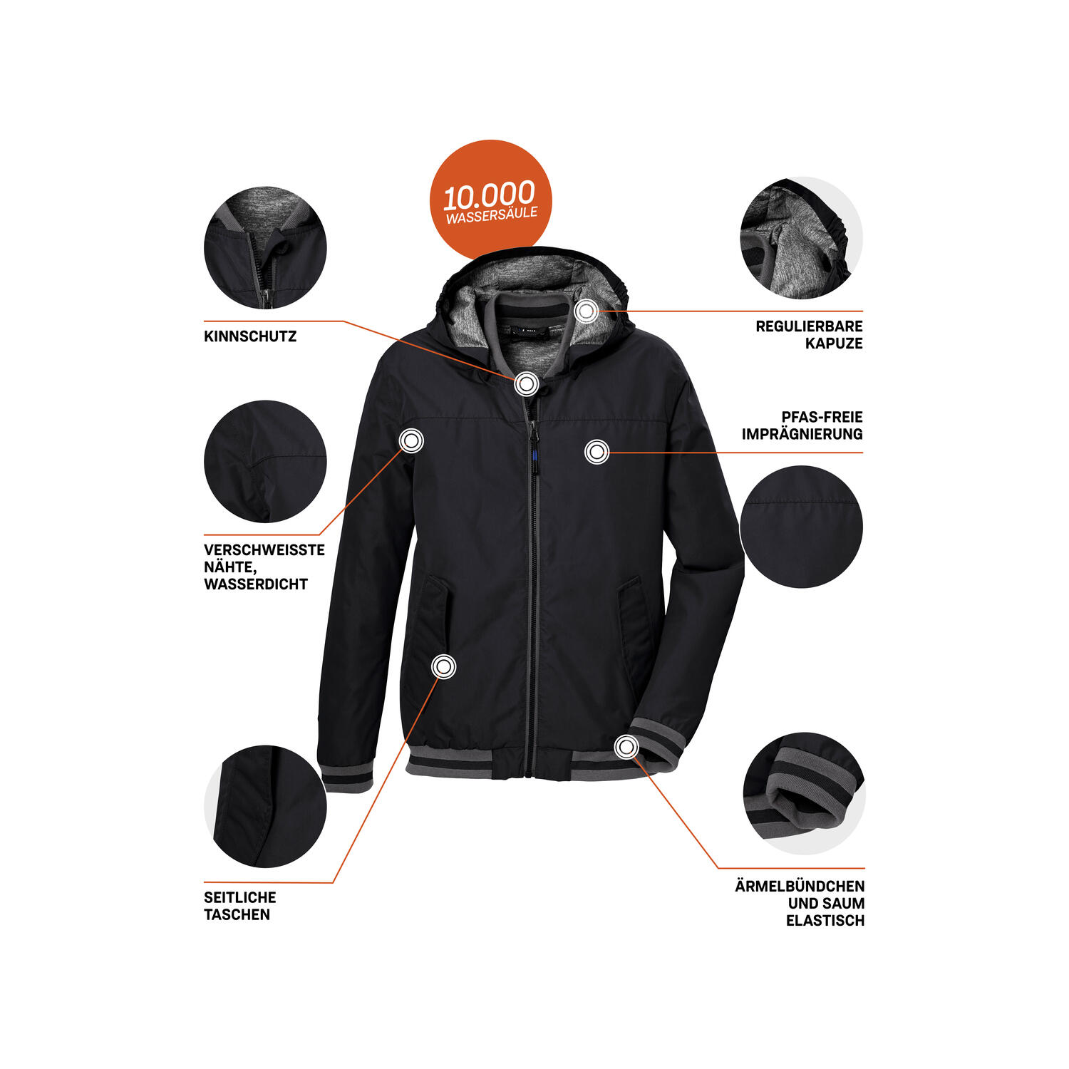 Jungen, Kinder Jacke KOS 153 6/7