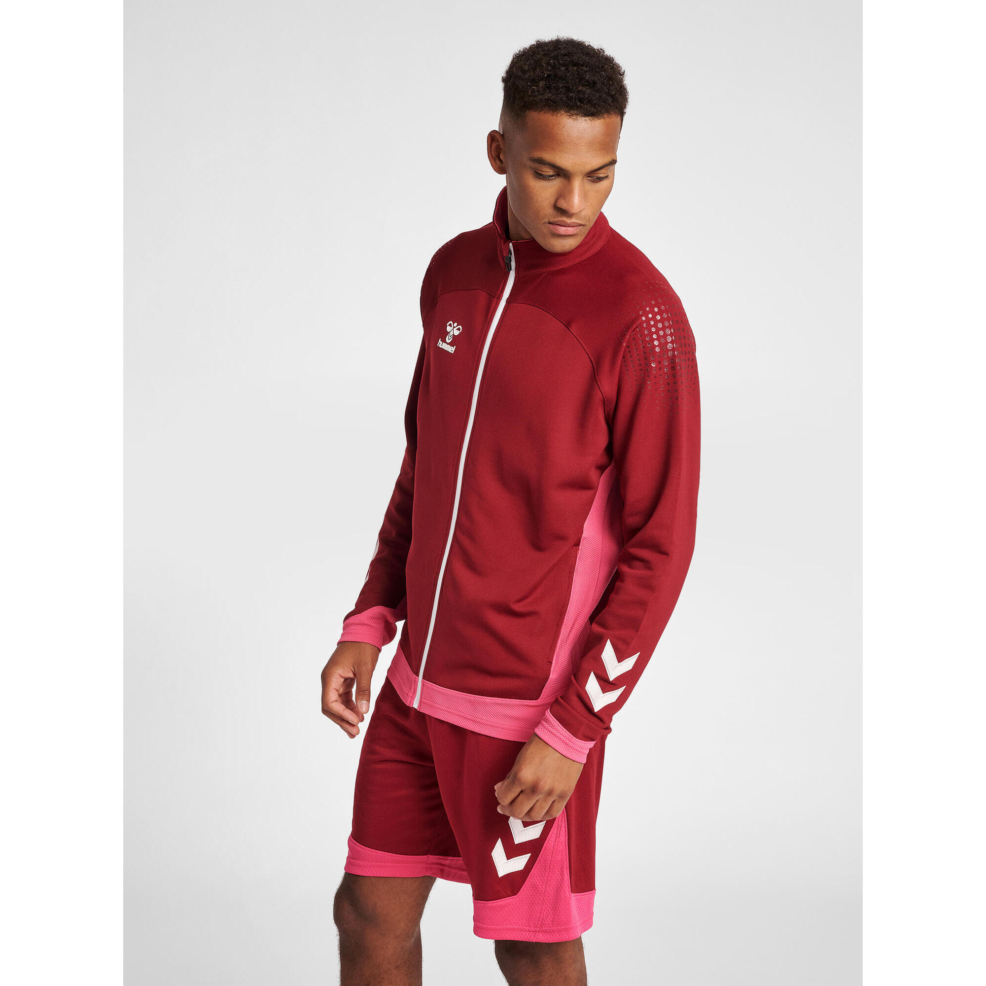 Hummel - Fermeture Éclair Zip Combinaison Hmllead Homme Hummel - Veste - Bordeaux|marron|rouge - S - Decathlon