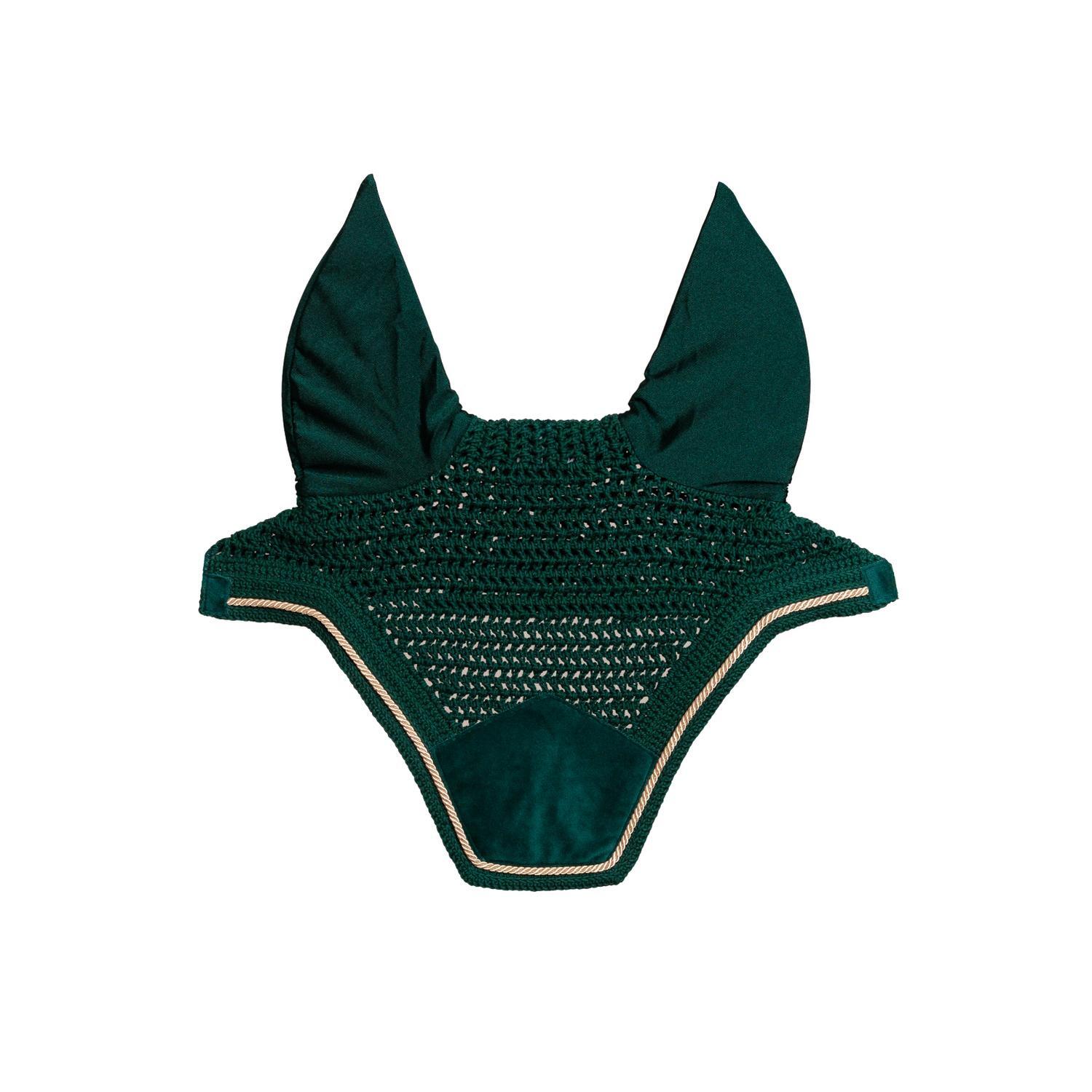 KENTUCKY HORSEWEAR Oornetje Wellington velvet smaragd cob