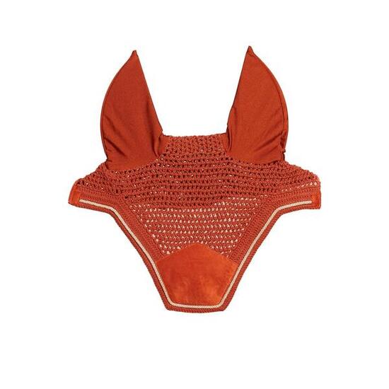 Fliegenhaube Wellington velvet orange pony