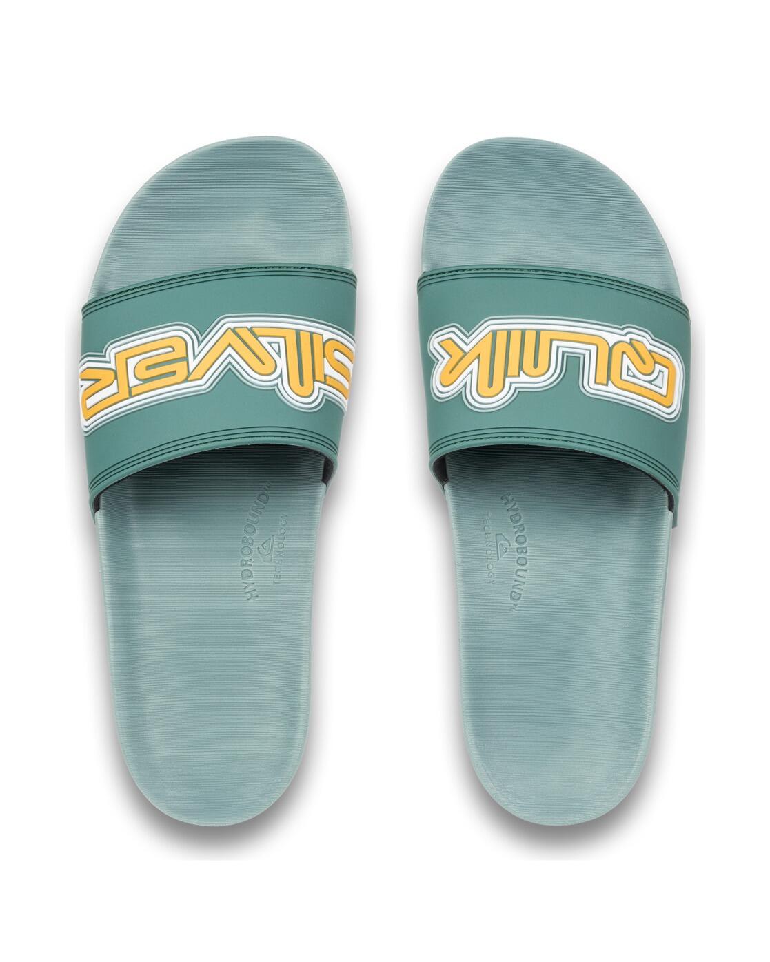 Chinelos Quiksilver Rivi Wordmark Slide II Masculinos 3/4