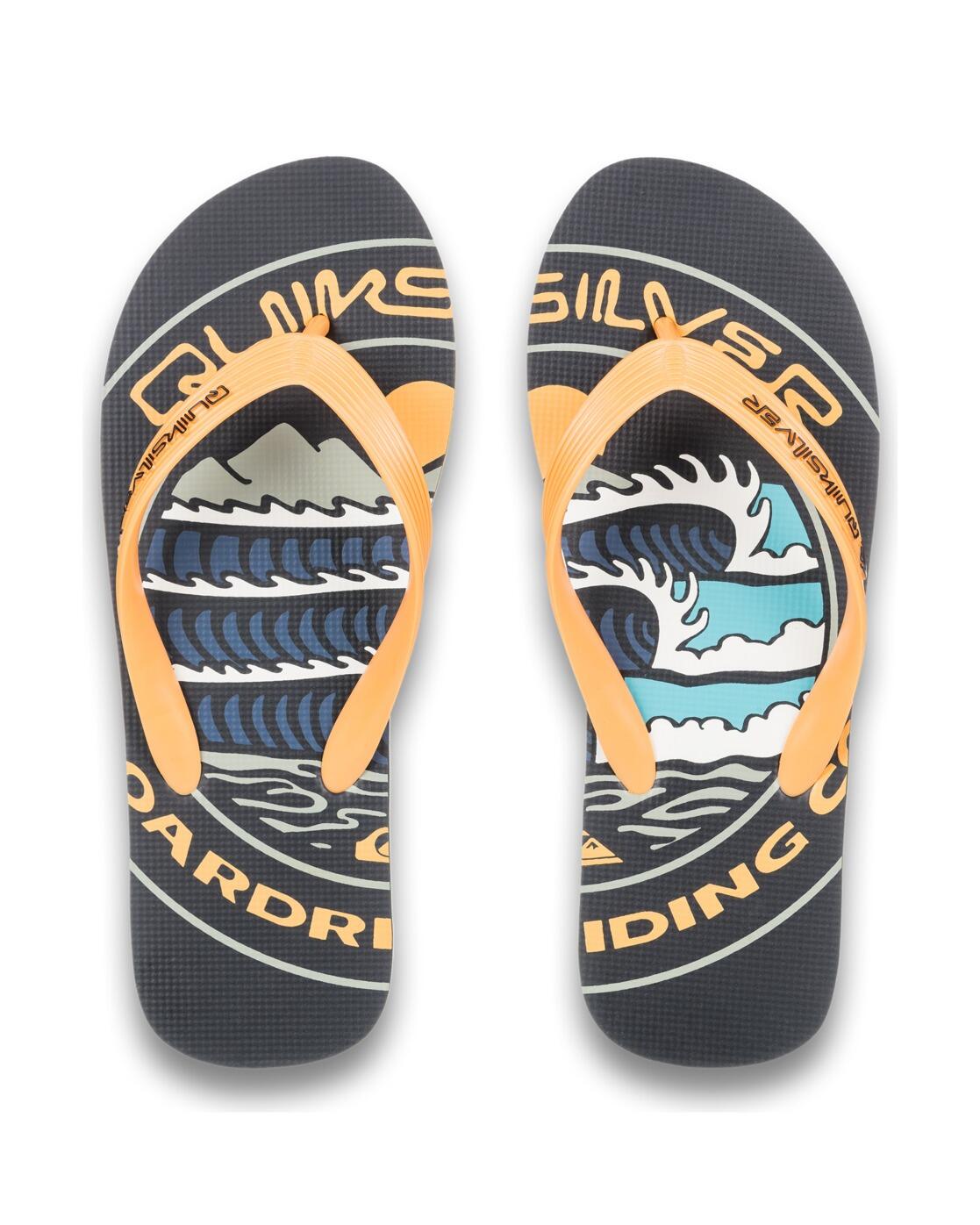 Chinelos Quiksilver modelo AQYL101427-BKY para homem 3/4