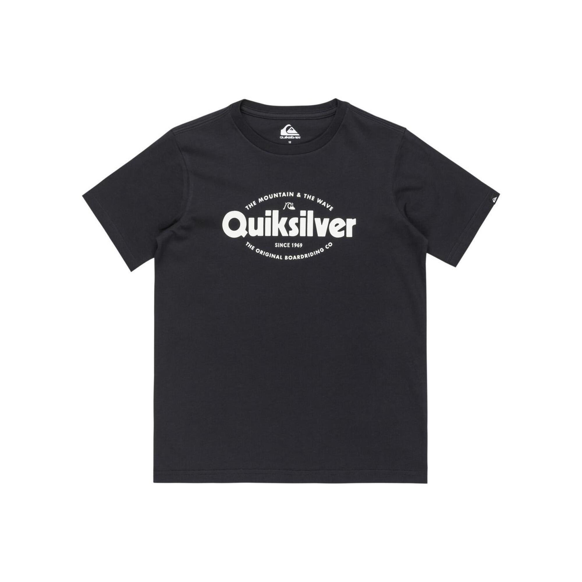Quiksilver - T-shirt À Manches Courtes Ev Shape All Days Noir Garçon - T-shirt Manches Courtes - Bleu - 12 À 14 Ans - Decathlon