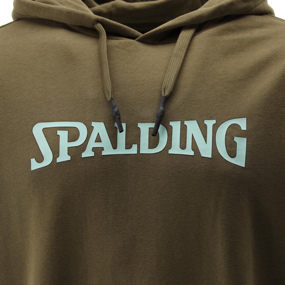 HOODIE HOMME DE BASKET khaki-light green Spalding 2/5