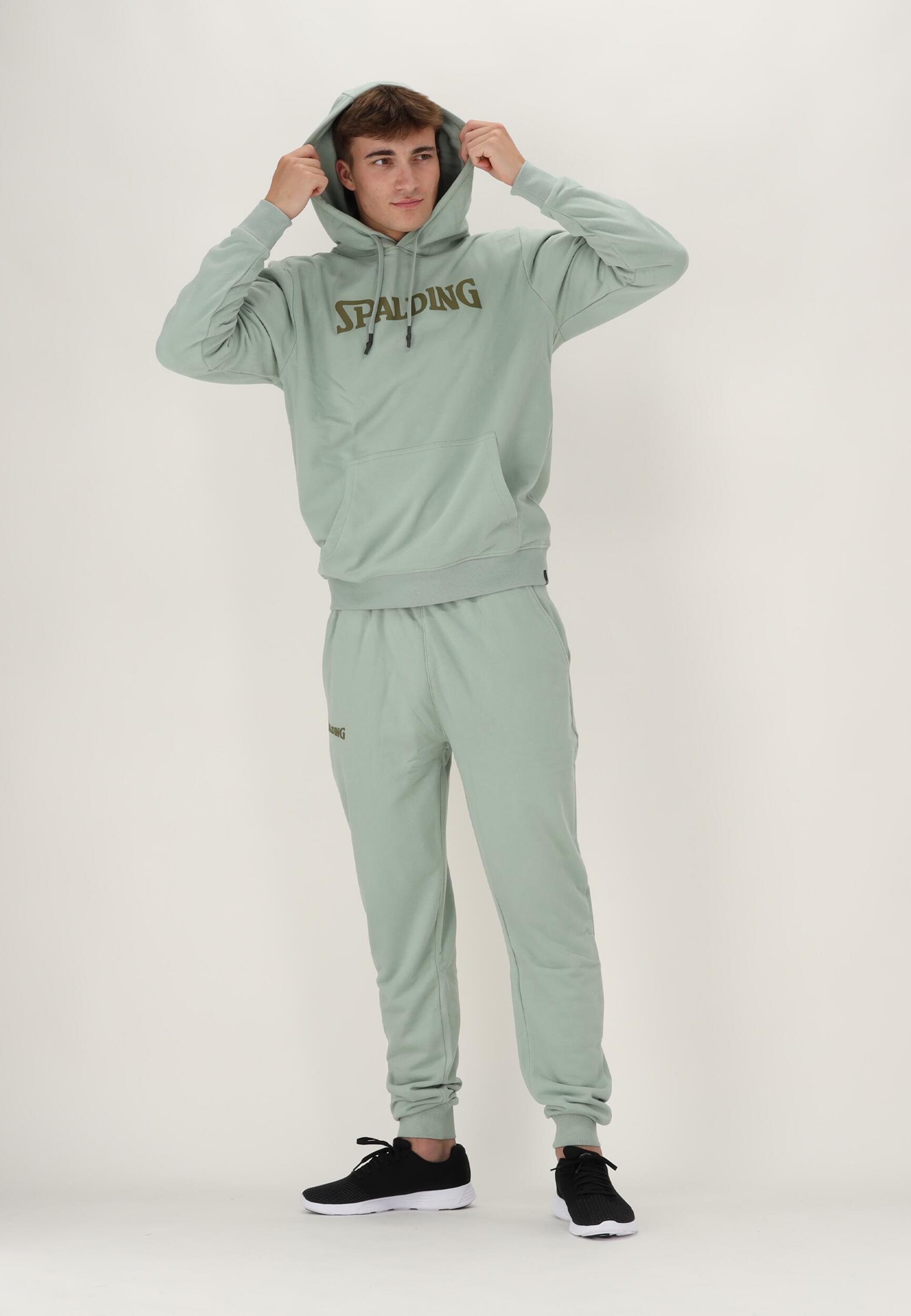 Basketball Hoodie Spalding Light Green-Khaki 5/5