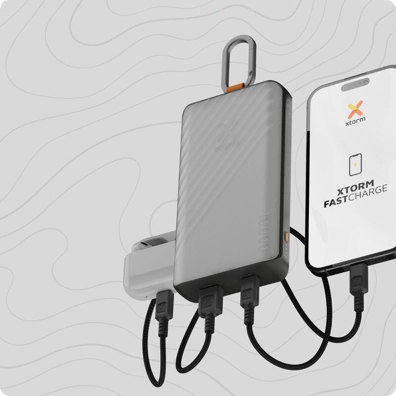 XTORM  Powerbank solarny Go2 10.000 mAh 15W Czarny