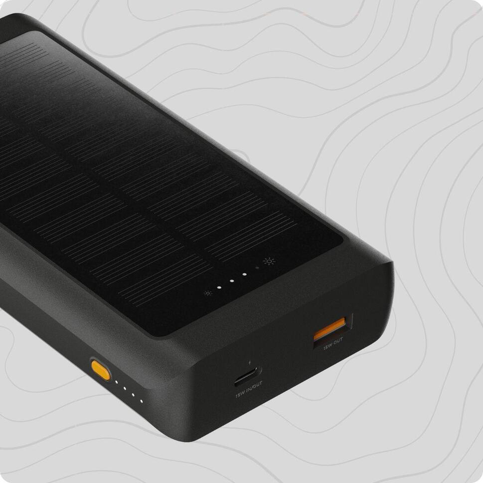 XTORM Powerbank solarny Go2 10.000 mAh 15W Czarny