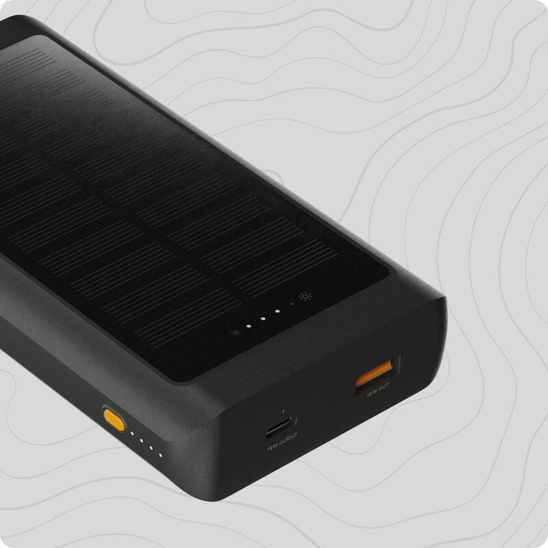 XTORM  Powerbank solarny Go2 10.000 mAh 15W Czarny
