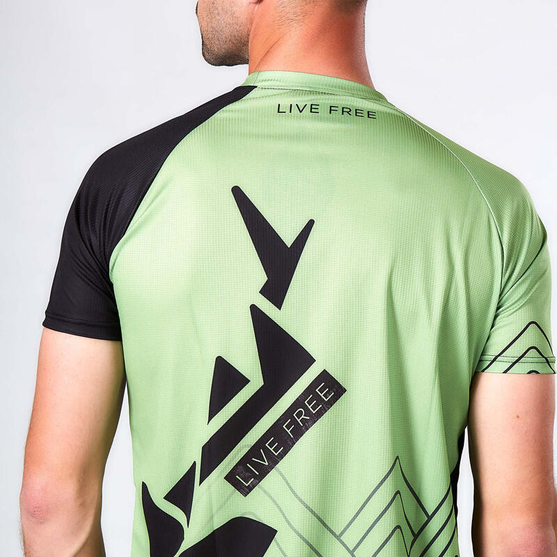 Hardloopshirt met korte mouwen voor heren Jano Groente 3/7