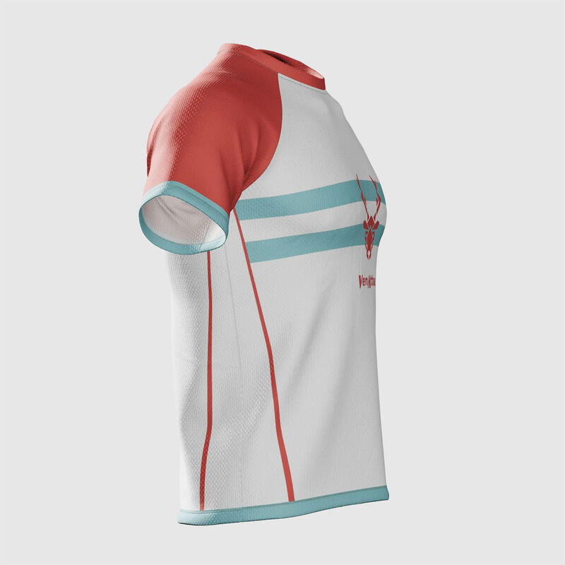Hardloopshirt met korte mouwen voor heren Avus Rood Blauw 5/7