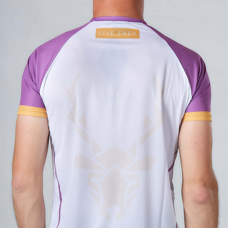 Maglia Running Trail uomo Senape Viola 3/7