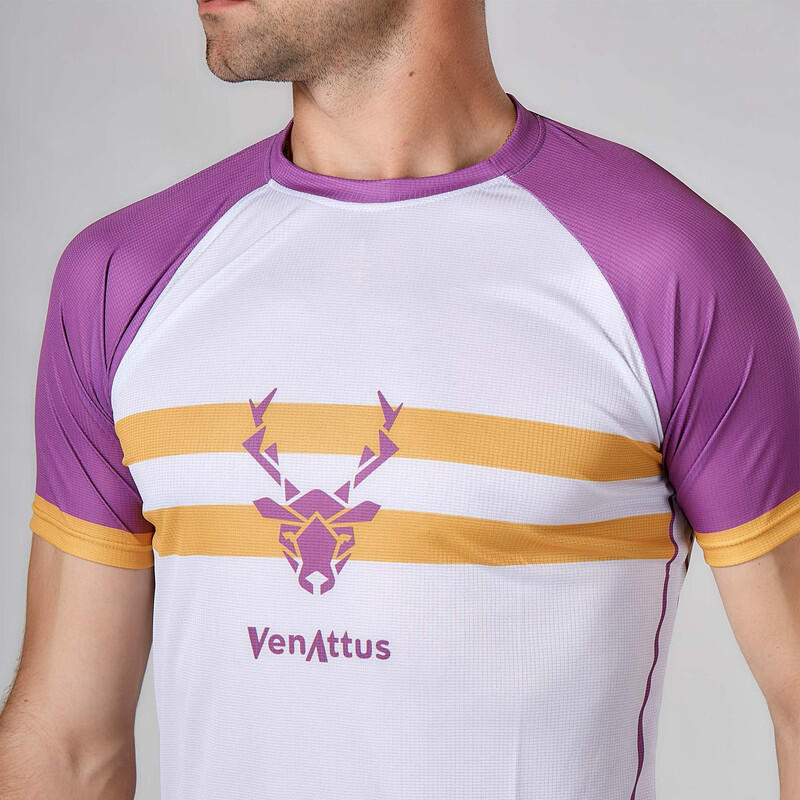 Maglia Running Trail uomo Senape Viola 2/7