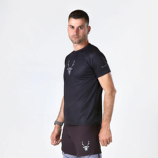 T-shirt de Running Trail Homme Herba Noir