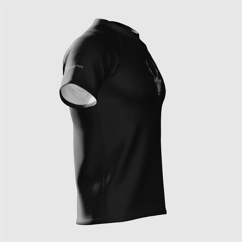 Hardloopshirt met korte mouwen voor heren Herba Zwart 5/7