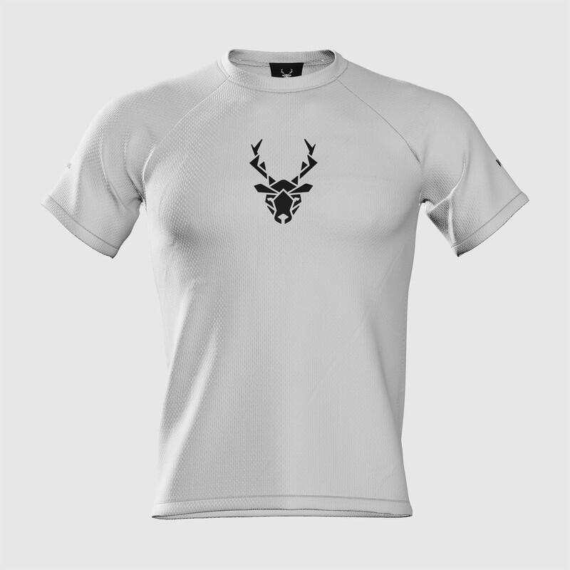 Camiseta de Running Trail para Hombre Venattus Herba Blanco Técnica 4/7