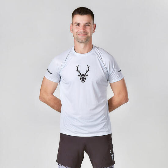 T-shirt de Running Trail Homme Herba Blanc