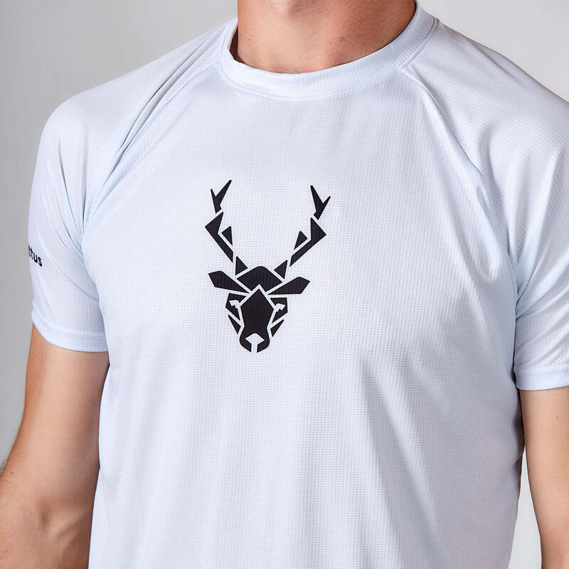 Camiseta de Running Trail para Hombre Venattus Herba Blanco Técnica 2/7