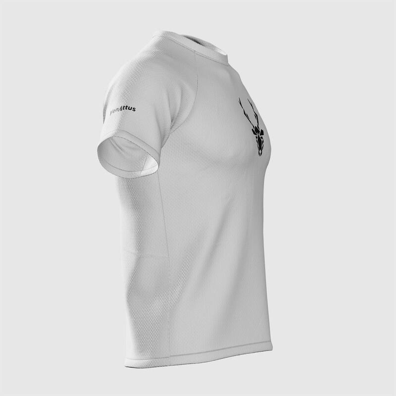 Camiseta de Running Trail para Hombre Venattus Herba Blanco Técnica 5/7