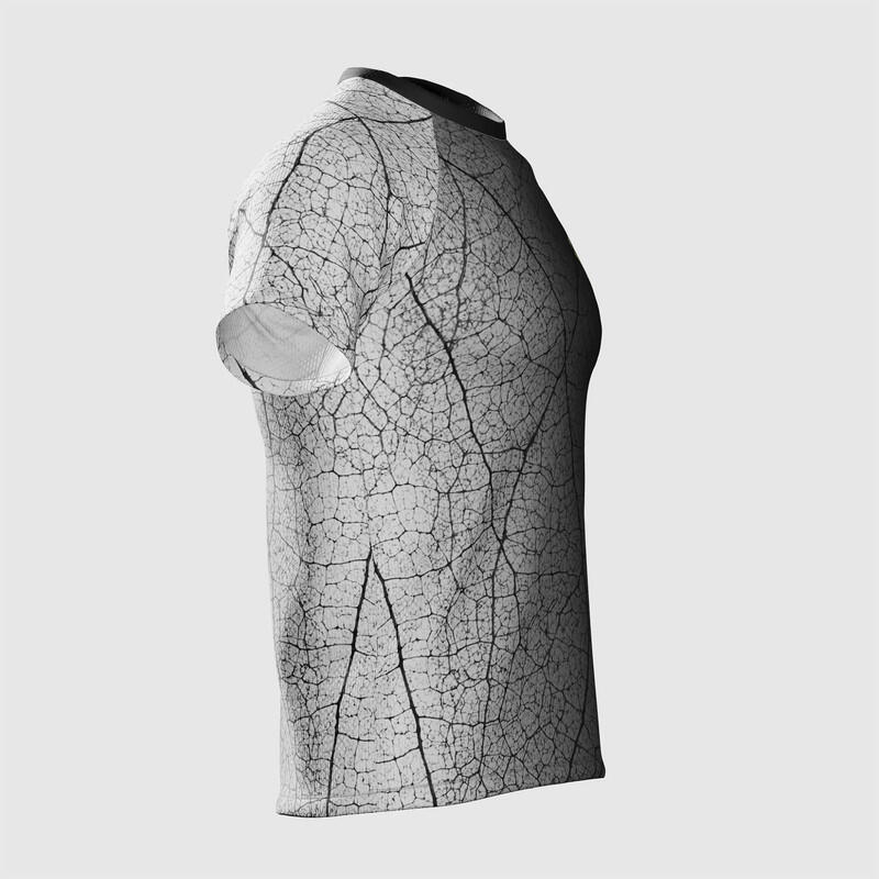 Hardloopshirt met korte mouwen voor heren Jerge Zwart Wit 5/7