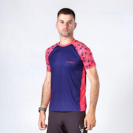 T-shirt de Running Trail Homme Guin Guin Rose