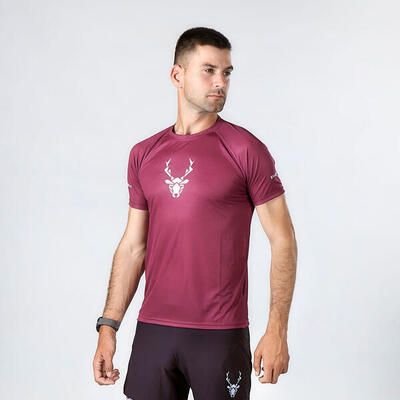 Maglia Running Trail uomo Herba Bordeaux