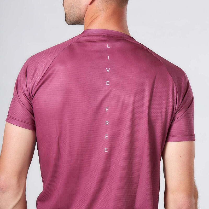 T-shirt de Running Trail Homme Herba Bordeaux 3/7