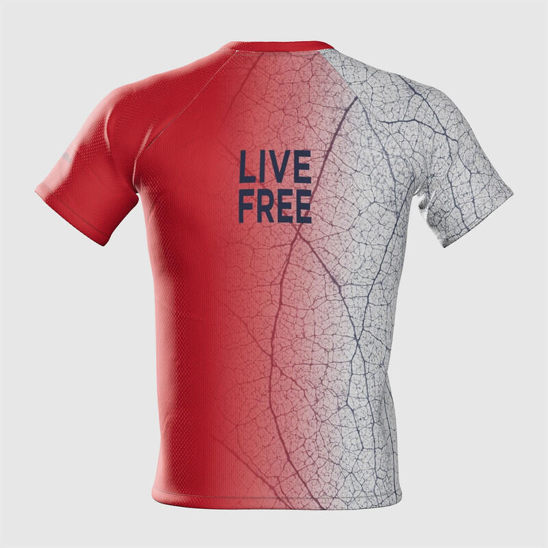 Camiseta de Running para Hombre Venattus Jerge Rojo Azul Técnica 6/7