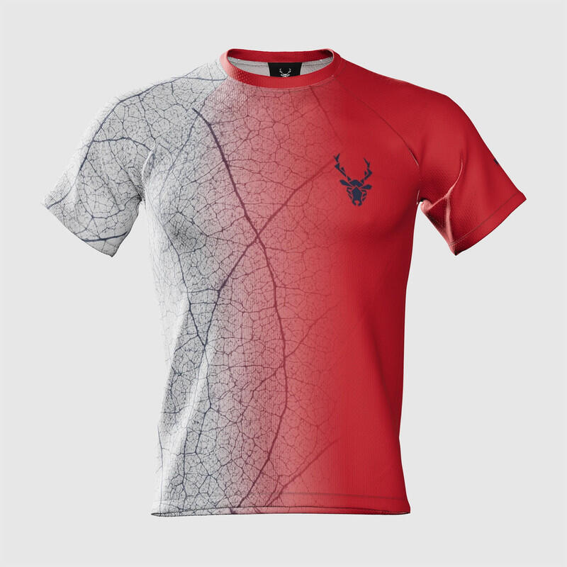 Camiseta de Running para Hombre Venattus Jerge Rojo Azul Técnica 4/7