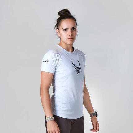 T-shirt de Running Trail Femme Herba Blanc