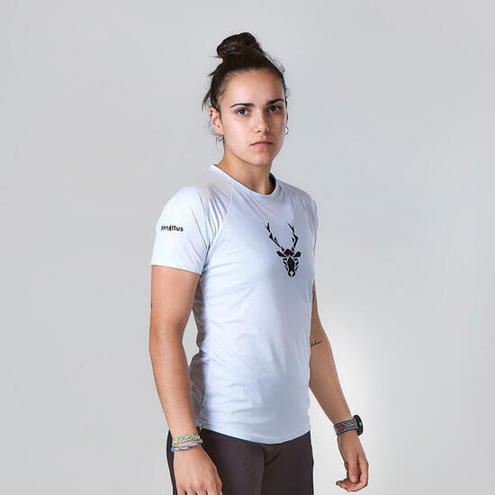 T-shirt de Running Trail Femme Herba Blanc