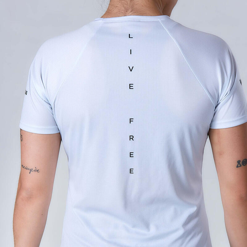 T-shirt de Running Trail Femme Herba Blanc 3/7