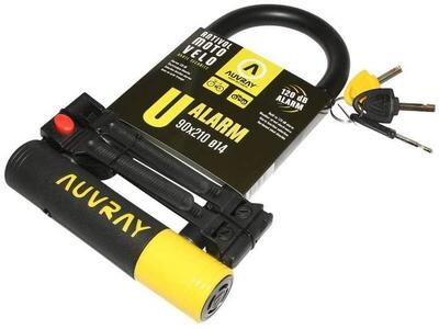 AUVRAY - Fahrradschloss - U-Alarm - 90 x 210 - Mit Halterung - Durchmesser 14
