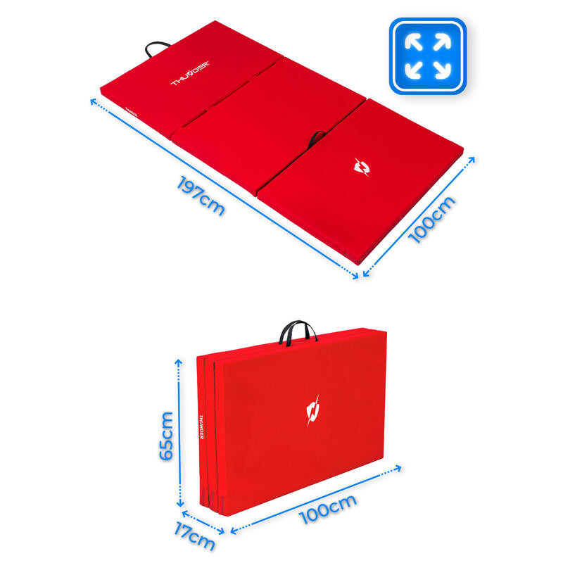 Saltea de gimnastică pliabilă pentru exerciții 197x100x5