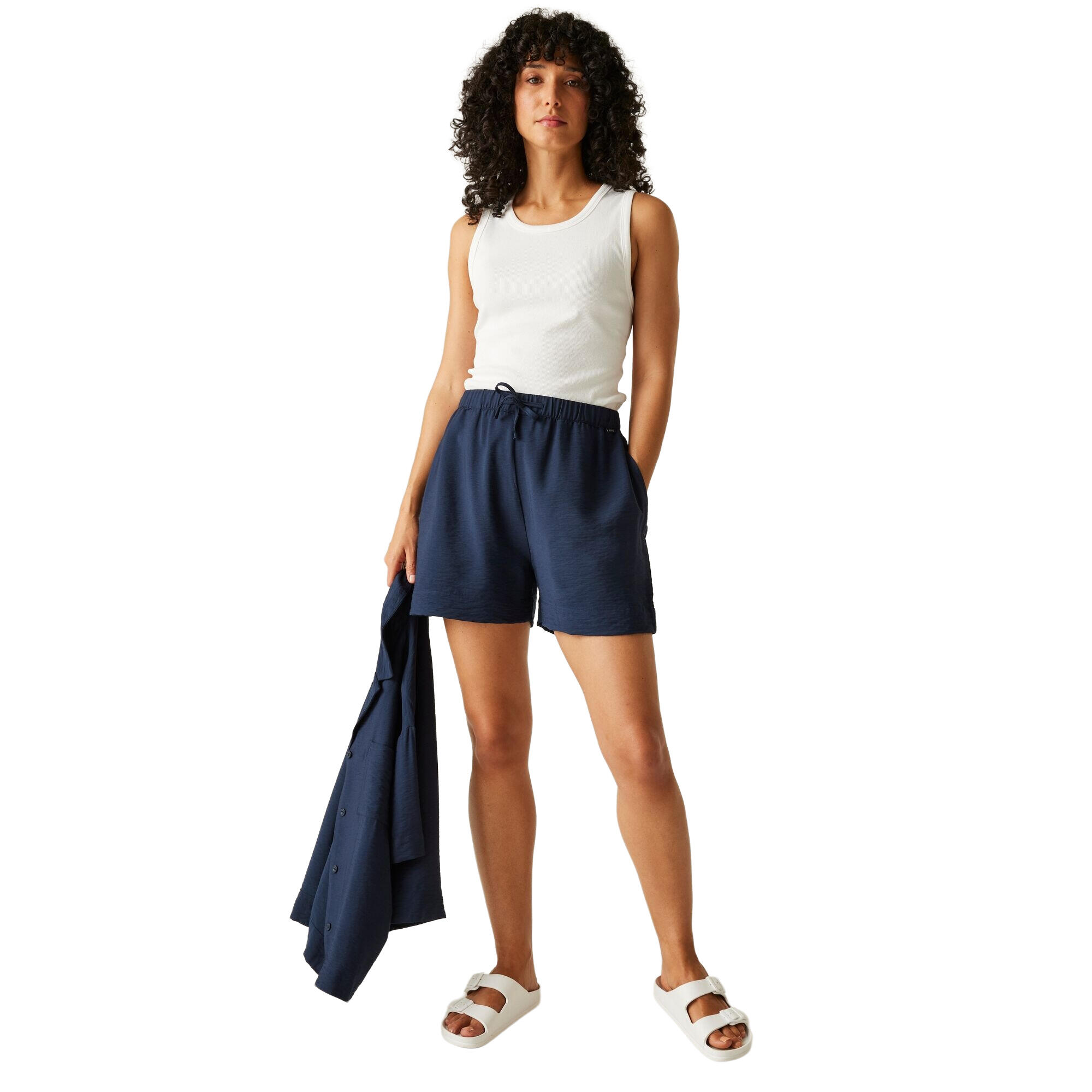 Womens/Ladies Salise Lightweight Shorts (Navy) 4/5