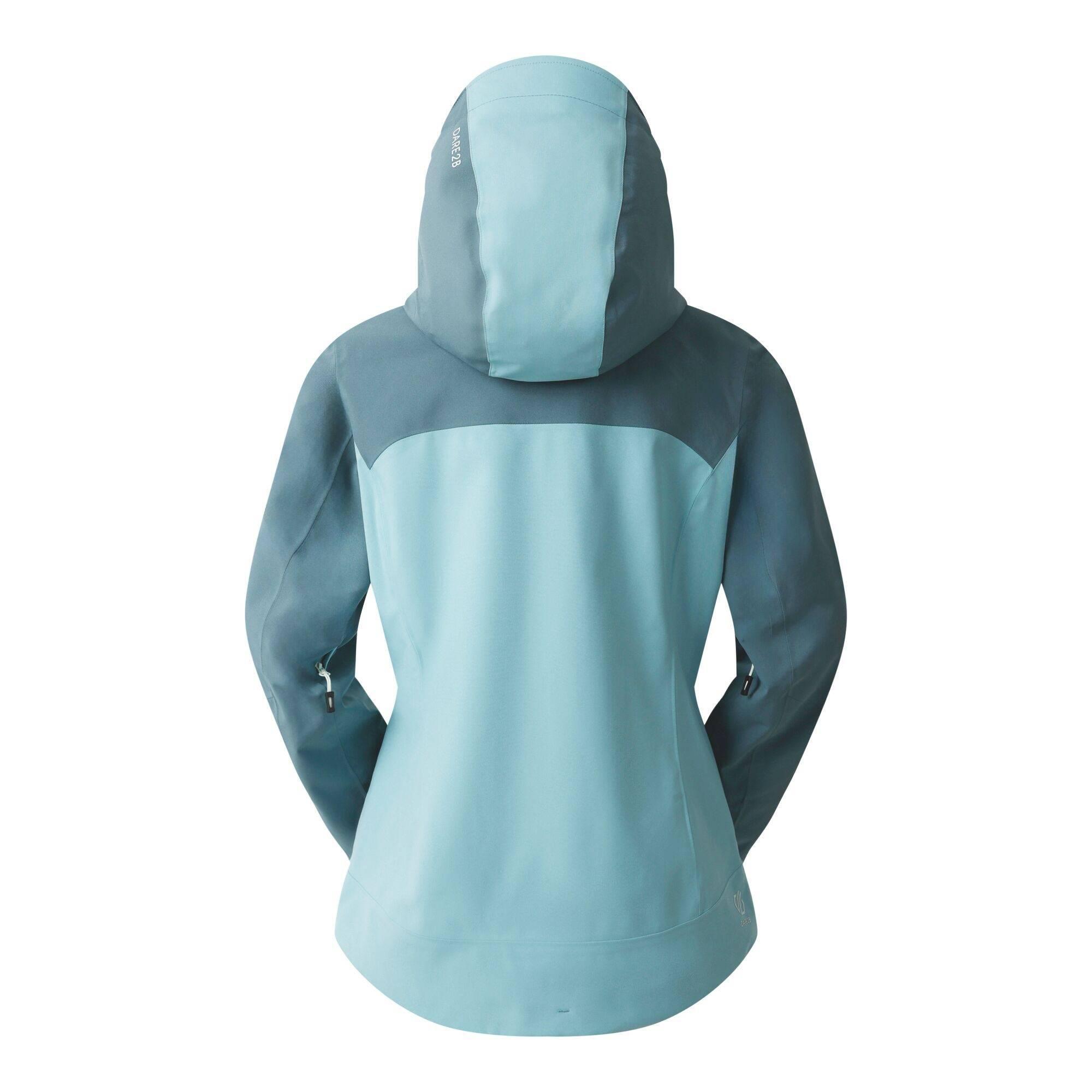 Womens/Ladies Diverging Waterproof Jacket (Element Grey/Aquifer) 4/5