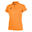 Polo Manches Courtes Football Femme Joma Hobby Orange Fluo