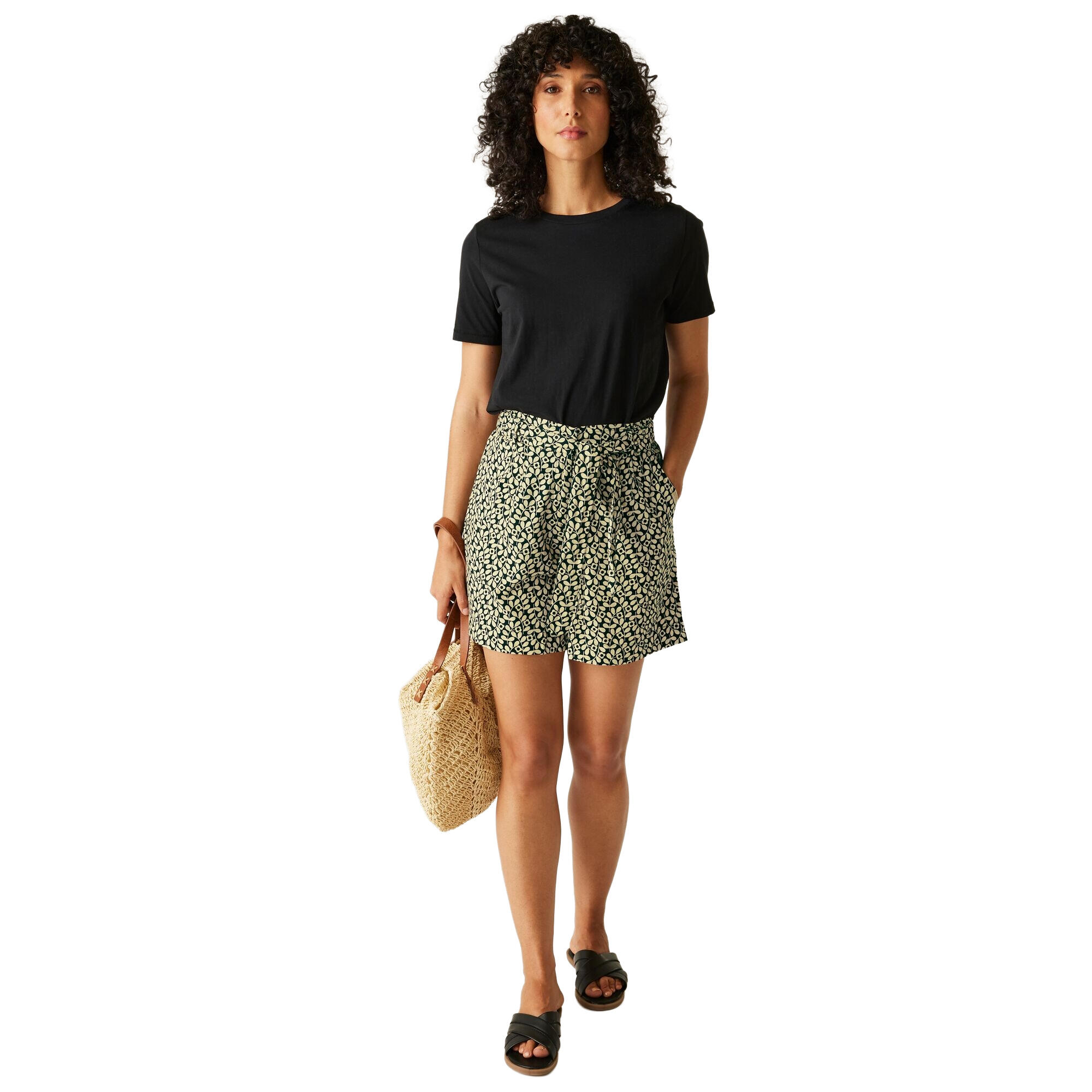 Short Été Motif/style Fleur De Jasmin ORLA KIELY Femme (Noir) 4/5