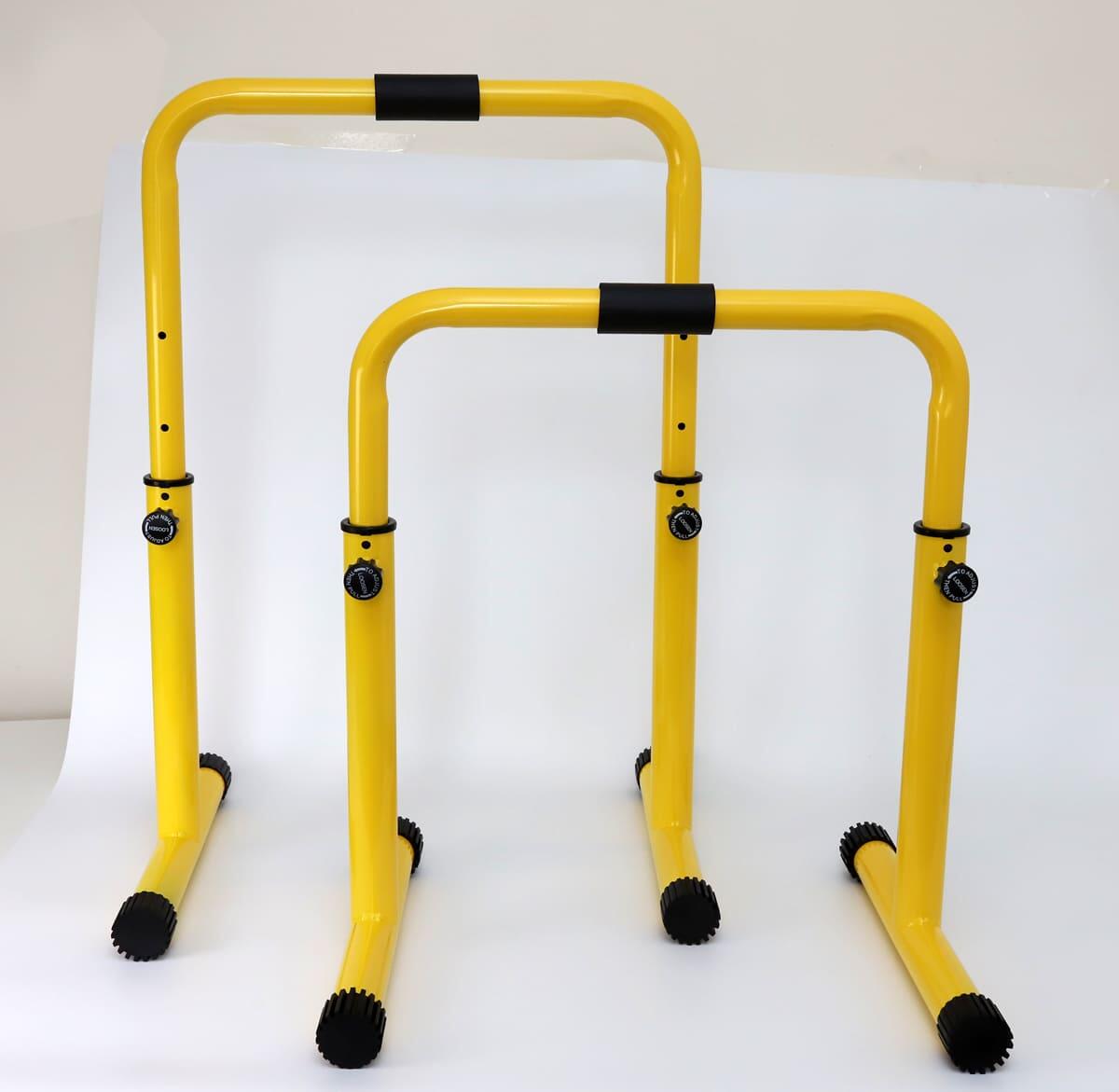 Unisexe Fitness Station de Traction Barres de Parallèles X-sport Jaune 3/3