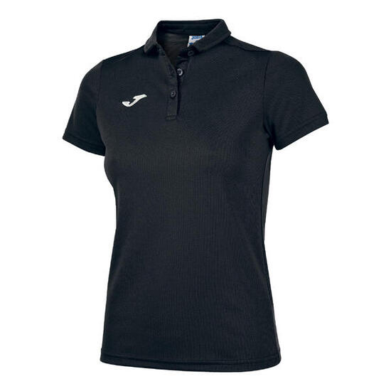 Polo Manches Courtes Football Femme Joma Hobby Noir