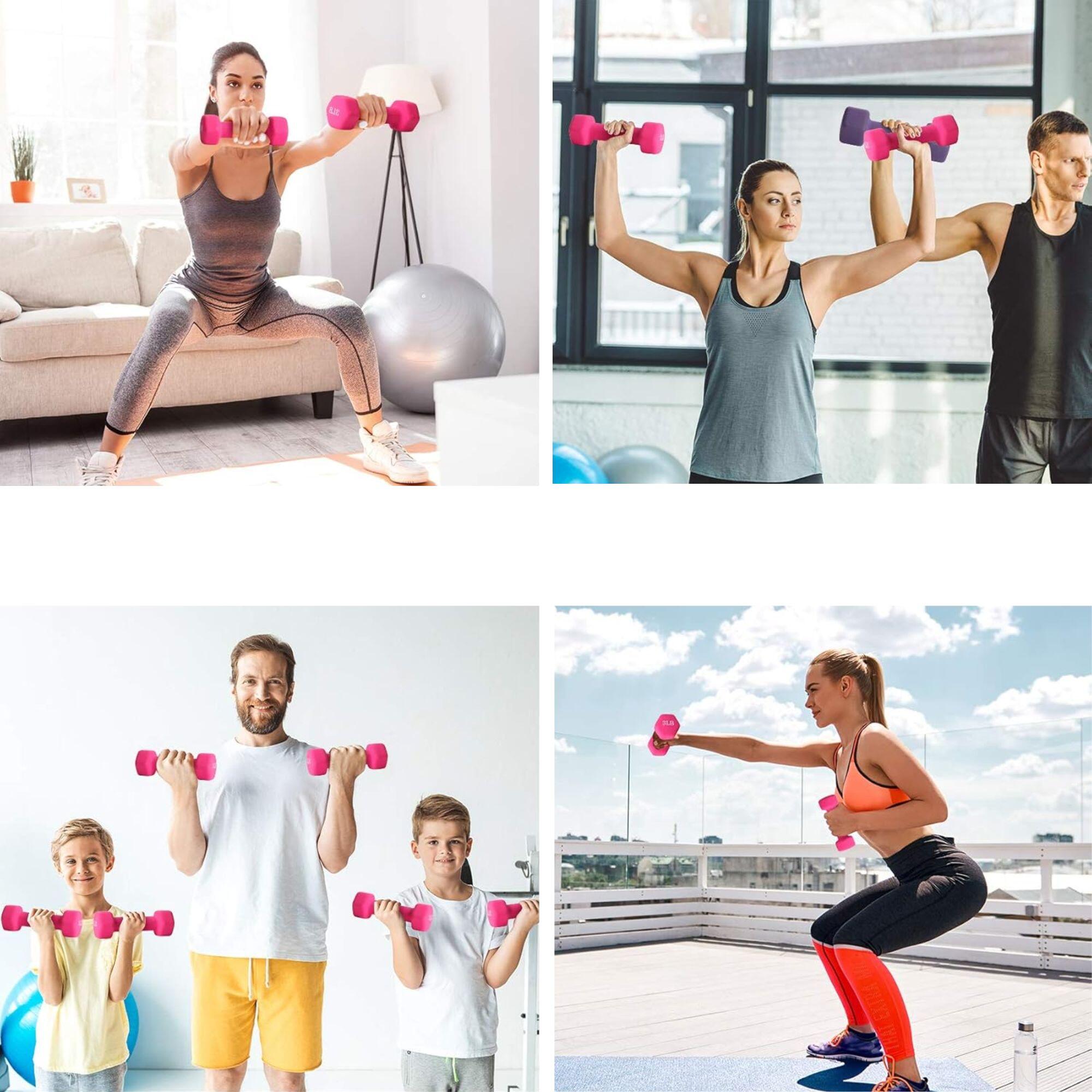 Kurzhantel 1 kg X-sport rosa 4/4